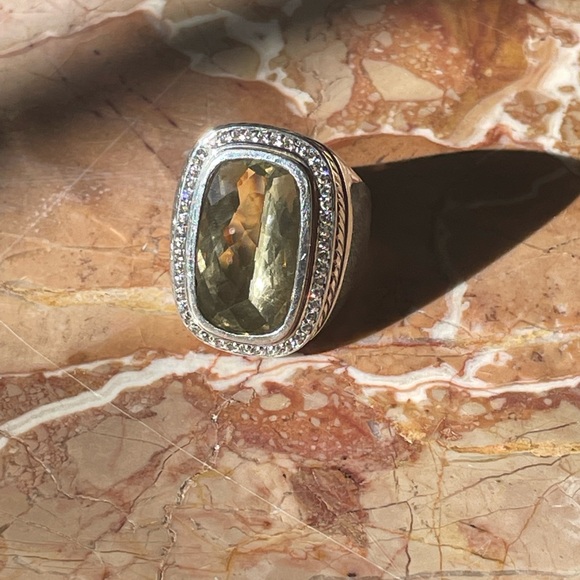 David yurman diamonds and citrine ring - Picture 3 of 4